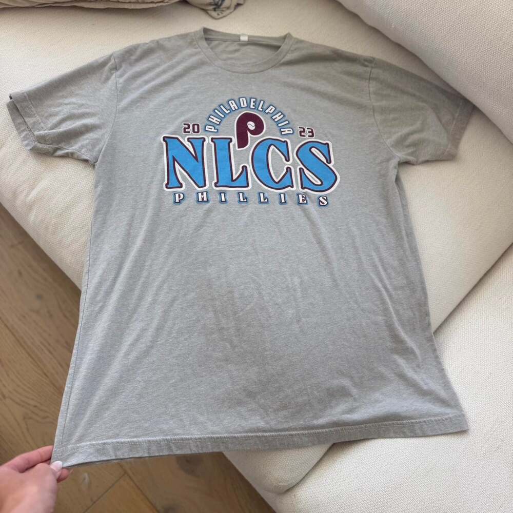 Grey philadelphia phillies nlcs t shirt